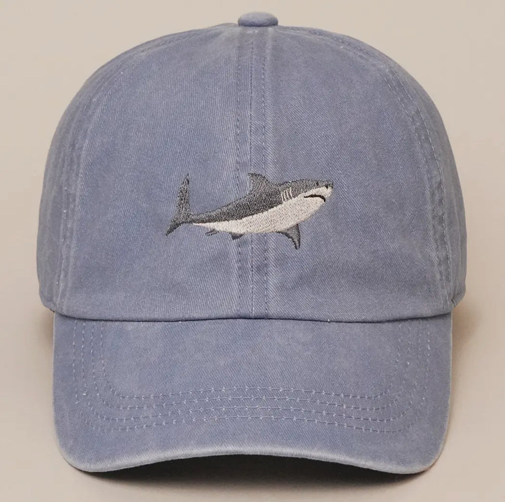 “Who doesn’t love sharks” Hat🤍☀️